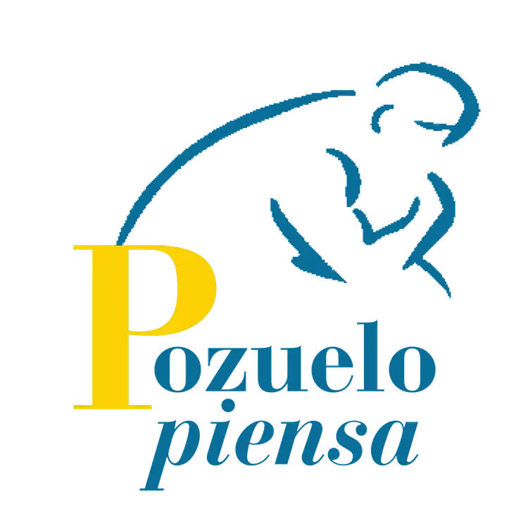 pozuelo piensa logo blue